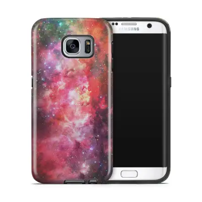 Tough mobilskal till Samsung Galaxy S7 Edge - Rymden - Rosa