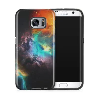Tough mobilskal till Samsung Galaxy S7 Edge - Rymden - Svart/Blå