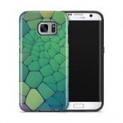 Tough mobilskal till Samsung Galaxy S7 Edge - Skifferstenar - Grön