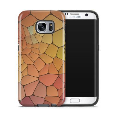 Tough mobilskal till Samsung Galaxy S7 Edge - Skifferstenar - Gul