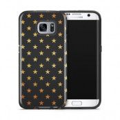 Tough mobilskal till Samsung Galaxy S7 Edge - Stjärnor - Guld/Svart