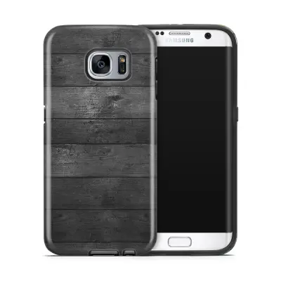 Tough mobilskal till Samsung Galaxy S7 Edge - Svarta plankor