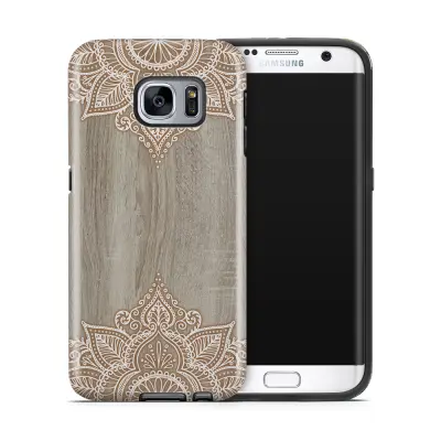 Tough mobilskal till Samsung Galaxy S7 Edge - Trä - Mandala