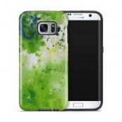 Tough mobilskal till Samsung Galaxy S7 Edge - Vattenfärg - Grön