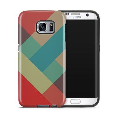 Tough mobilskal till Samsung Galaxy S7 Edge - Vinklar - Retro
