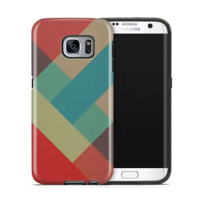 Tough mobilskal till Samsung Galaxy S7 Edge - Vinklar - Retro
