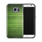 Tough mobilskal till Samsung Galaxy S7 Edge - Wood - Grön
