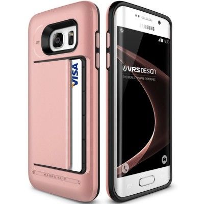 Verus Damda Clip Skal till Samsung Galaxy S7 Edge - Rose Gold
