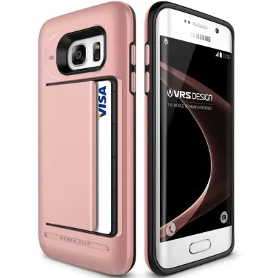 Verus Damda Clip Skal till Samsung Galaxy S7 Edge - Rose Gold