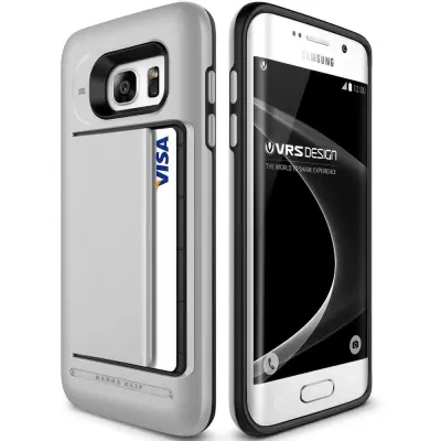 Verus Damda Clip Skal till Samsung Galaxy S7 Edge - Silver