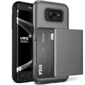 Verus Damda Glide Card Slot Skal till Samsung Galaxy S7 Edge - Grå
