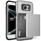 Verus Damda Glide Card Slot Skal till Samsung Galaxy S7 Edge - Silver