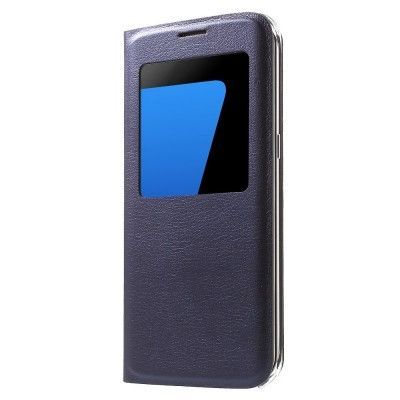 Window Mobilfodral till Samsung Galaxy S7 Edge - Mörkblå