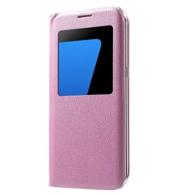 Window Mobilfodral till Samsung Galaxy S7 Edge - Rosa
