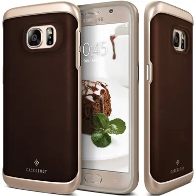 Caseology Envoy Äkta Läder Series Skal till Samsung Galaxy S7 - Brun