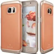Caseology Envoy Äkta Läder Series Skal till Samsung Galaxy S7 - Rosa