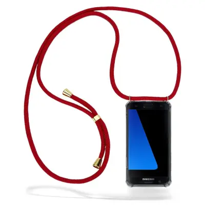 Boom Galaxy S7 mobilhalsband skal - Maroon Cord