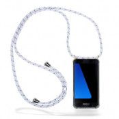 Boom Galaxy S7 mobilhalsband skal - White Stripes Cord
