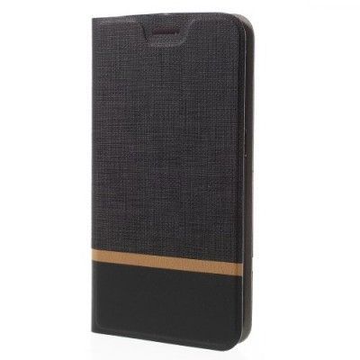 Cross Pattern Plånboksfodral till Samsung Galaxy S7 - Svart