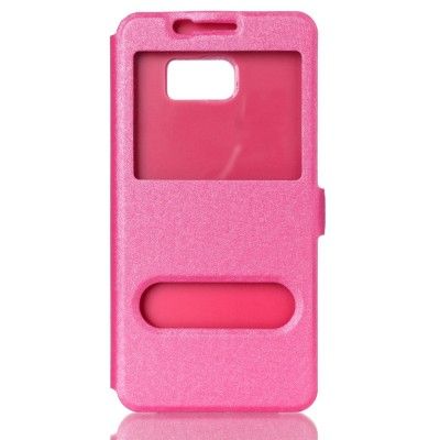 Dual View Mobilfodral till Samsung Galaxy S7 - Rosa