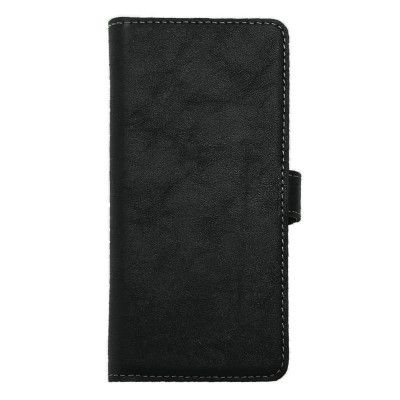 Essentials Plånboksfodral av äkta läder Samsung Galaxy S7 - Svart