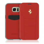 Ferrari 488 Book Case Fodral till Samsung Galaxy S7 - Röd