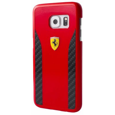 Ferrari Daytona Äkta Carbon Skal Samsung Galaxy S7 - Röd