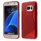 Flexicase Skal till Samsung Galaxy S7 - Röd