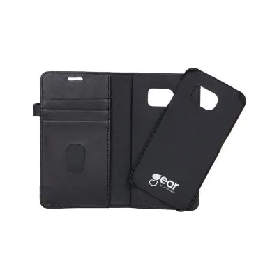 BUFFALO äkta läder Plånboksfodral Samsung Galaxy S7 - Svart