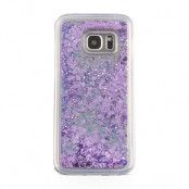 Glitter skal till Samsng Galaxy S7 - Half marble white