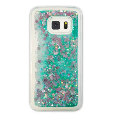 Glitter Skal till Samsung Galaxy S7 -  Grön