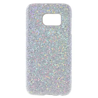 Glitterskal till Samsung Galaxy S7 - Silver