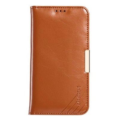 KLD Royal II Äkta läder Plånboksfodral till Samsung Galaxy S7 - Brun