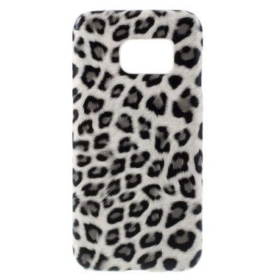 Leopardmönstrat MobilSkal till Samsung Galaxy S7 - Vit