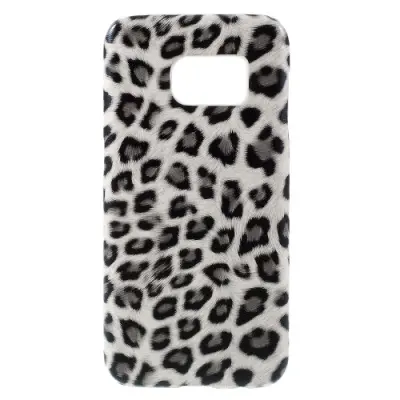 Leopardmönstrat MobilSkal till Samsung Galaxy S7 - Vit