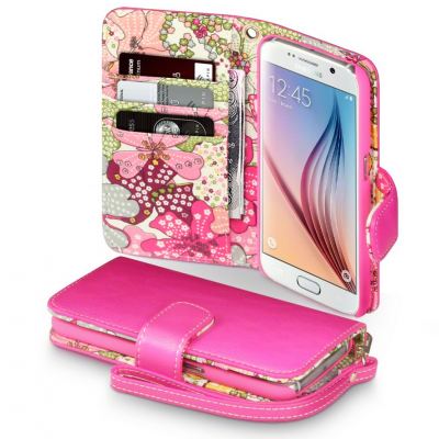 Lily Plånboksfodral till Samsung Galaxy S7 - Magenta