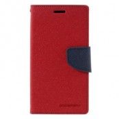 Mercury Fancy Plånboksfodral till Samsung Galaxy S7 - Röd
