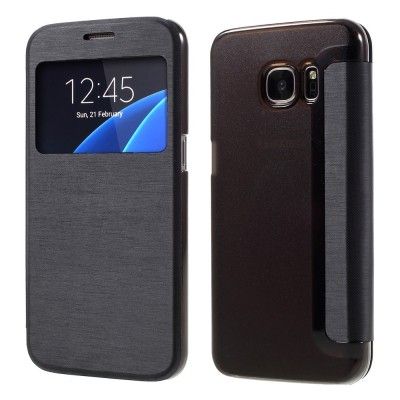 Mobilfodral med fönster till Samsung Galaxy S7 - Svart