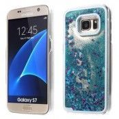 Mobilskal till Samsung Galaxy S7 - Glittery Blå