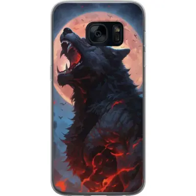 Mobilskal till Samsung Galaxy S7 med Ylande varg