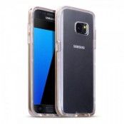 Mobilskal till Samsung Galaxy S7 - Transparent/Gold