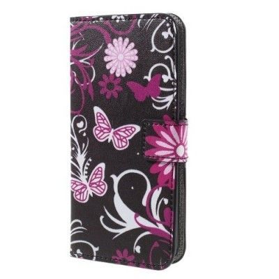 Plånboksfodral till Samsung Galaxy S7 - Black Butterfly