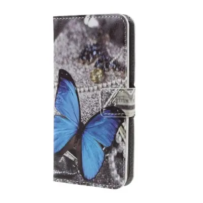 Plånboksfodral till Samsung Galaxy S7 - Blue Butterfly