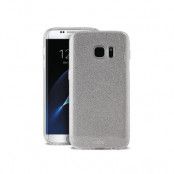 Puro Glitterskal till Samsung Galaxy S7 - Silver