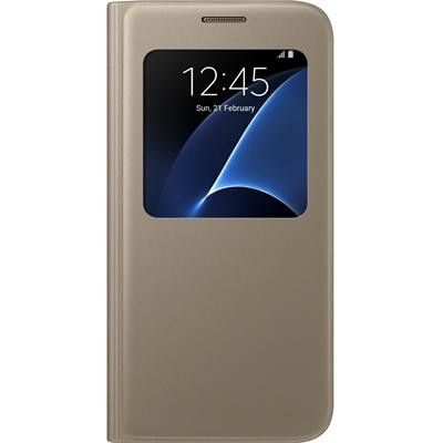 Samsung S-View Cover till Samsung Galaxy S7 - Guld