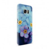 Skal till Samsung Galaxy S7 - Blå blommor