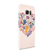 Skal till Samsung Galaxy S7 - Blommigt hjärta