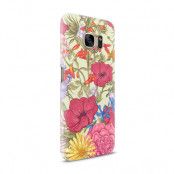 Skal till Samsung Galaxy S7 - Blommor - Beige
