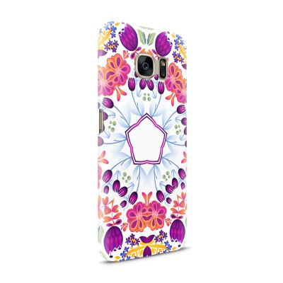 Skal till Samsung Galaxy S7 - Blommor Hexagon