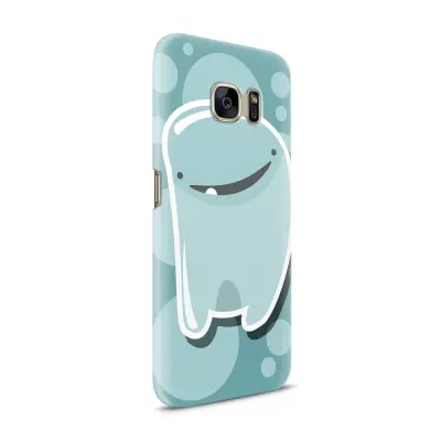 Skal till Samsung Galaxy S7 - Bubbelmonster - Blå